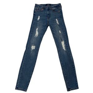 Aeropostale Ladies high rise distressed jeggings jeans